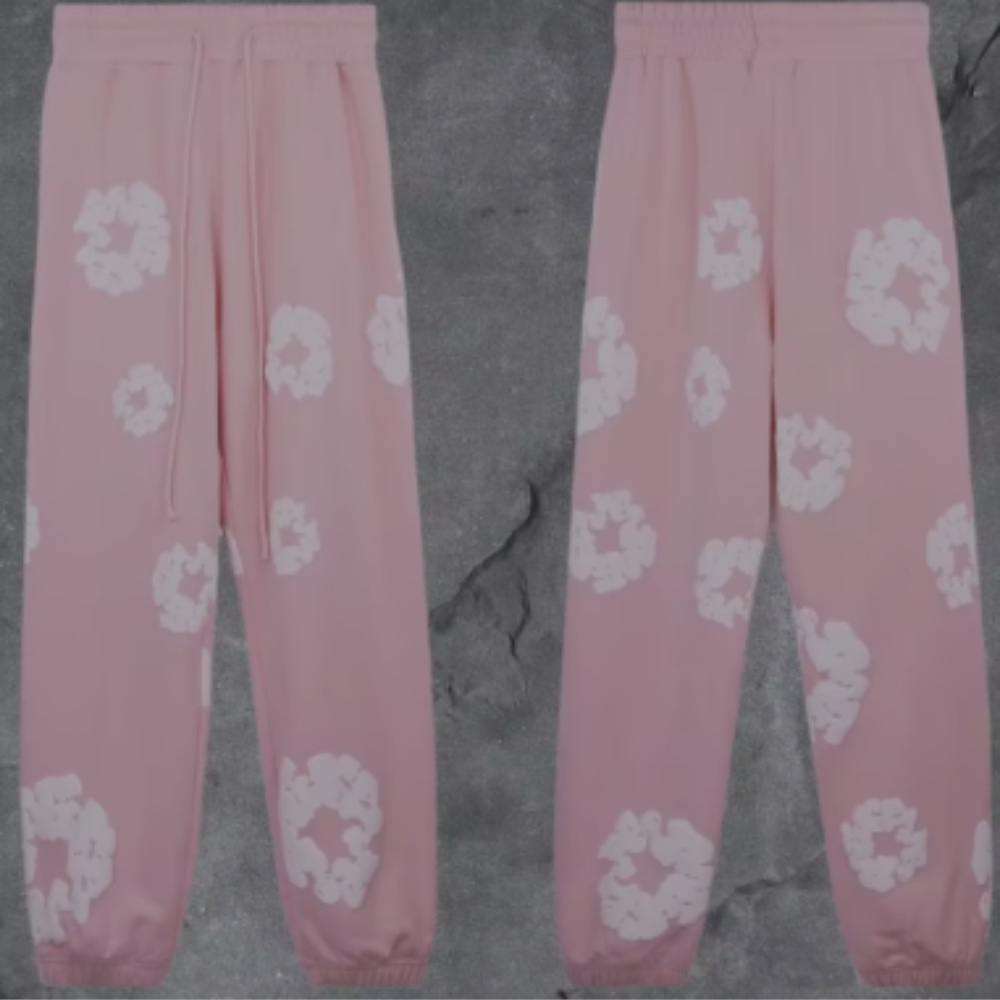 Denim Tears Cotton Wreath Sweatpants 'Pink'