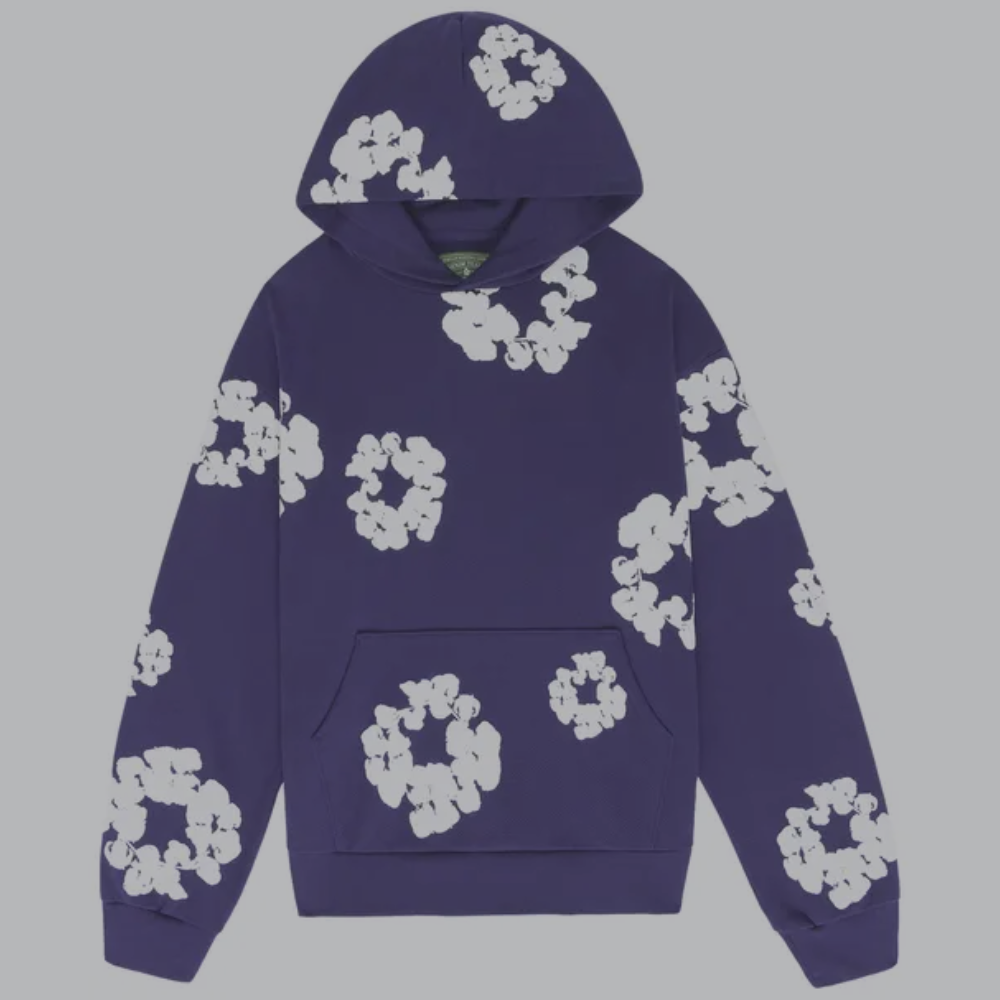 Denim Tears Cotton Wreath Pullover Hoodie 'Purple'