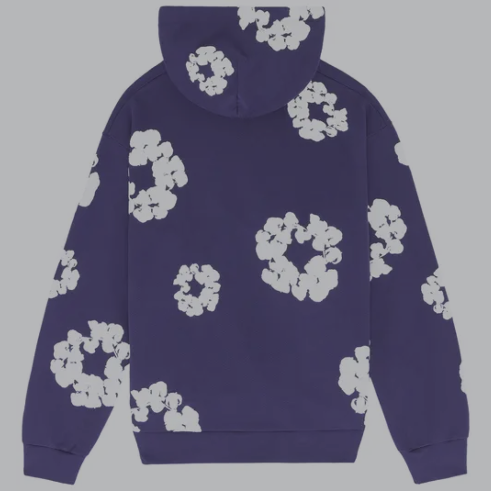 Denim Tears Cotton Wreath Pullover Hoodie 'Purple'