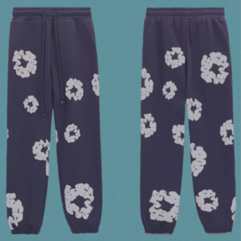 Denim Tears Cotton Wreath Sweatpants 'Purple'
