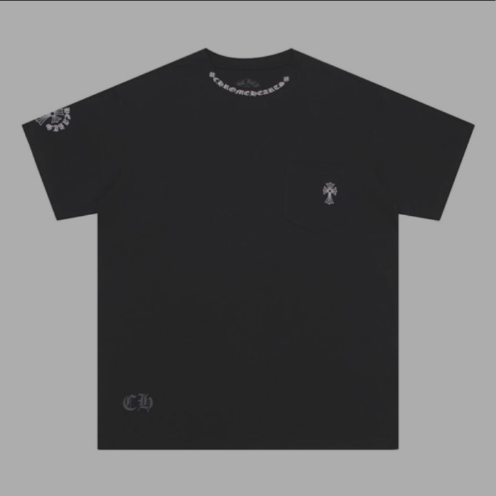 Chrome Hearts Shirt 'Collared Logo' Black