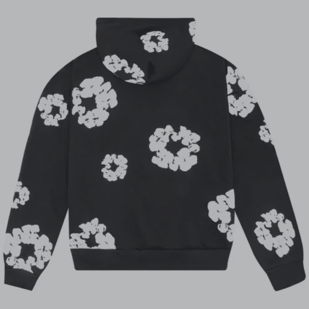 Denim Tears Cotton Wreath Pullover Hoodie 'Black'