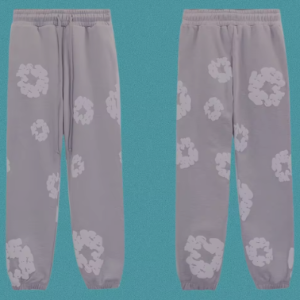 Denim Tears Cotton Wreath Sweatpants 'Grey'