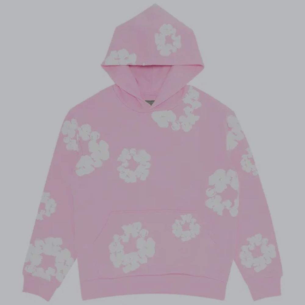 Denim Tears Cotton Wreath Pullover Hoodie 'Pink'