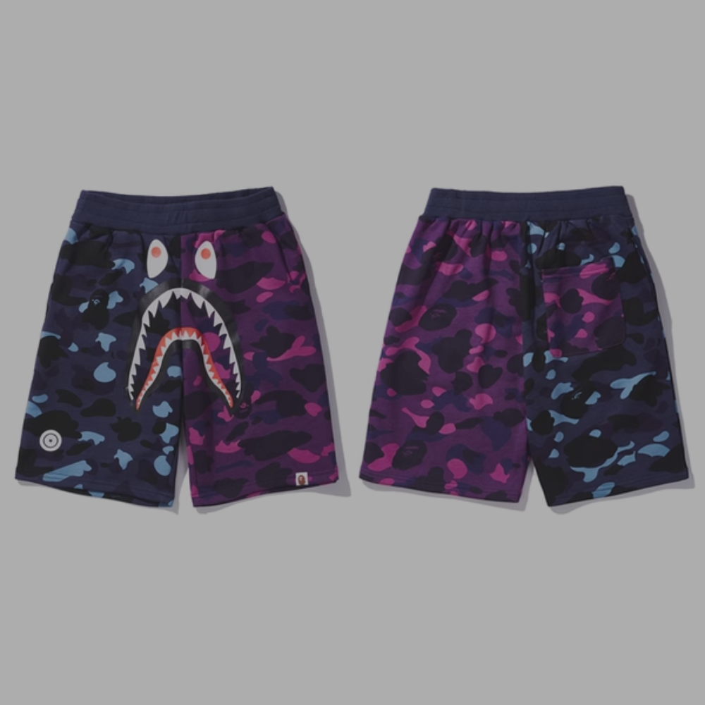Bape Shorts 'Blue-Purple' Split