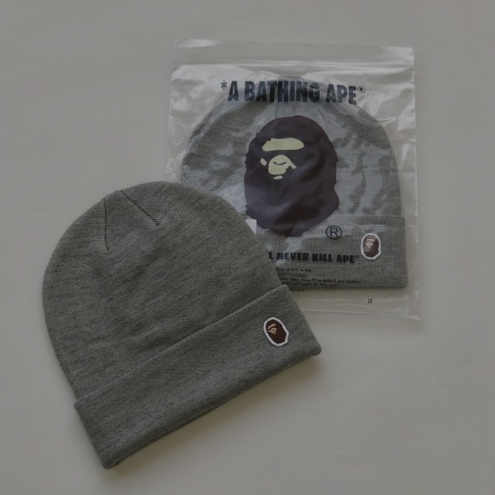 Bape Beanie 'Grey'