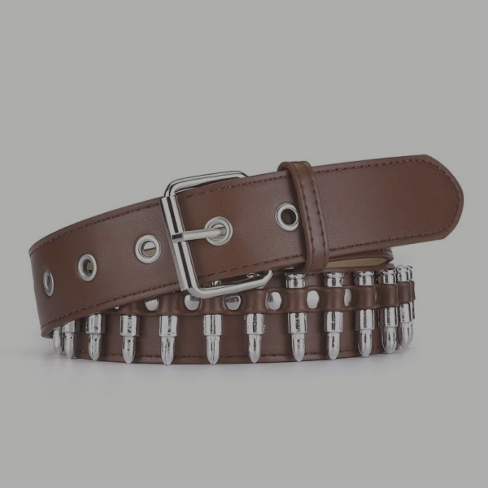 Brown Bullet Belt