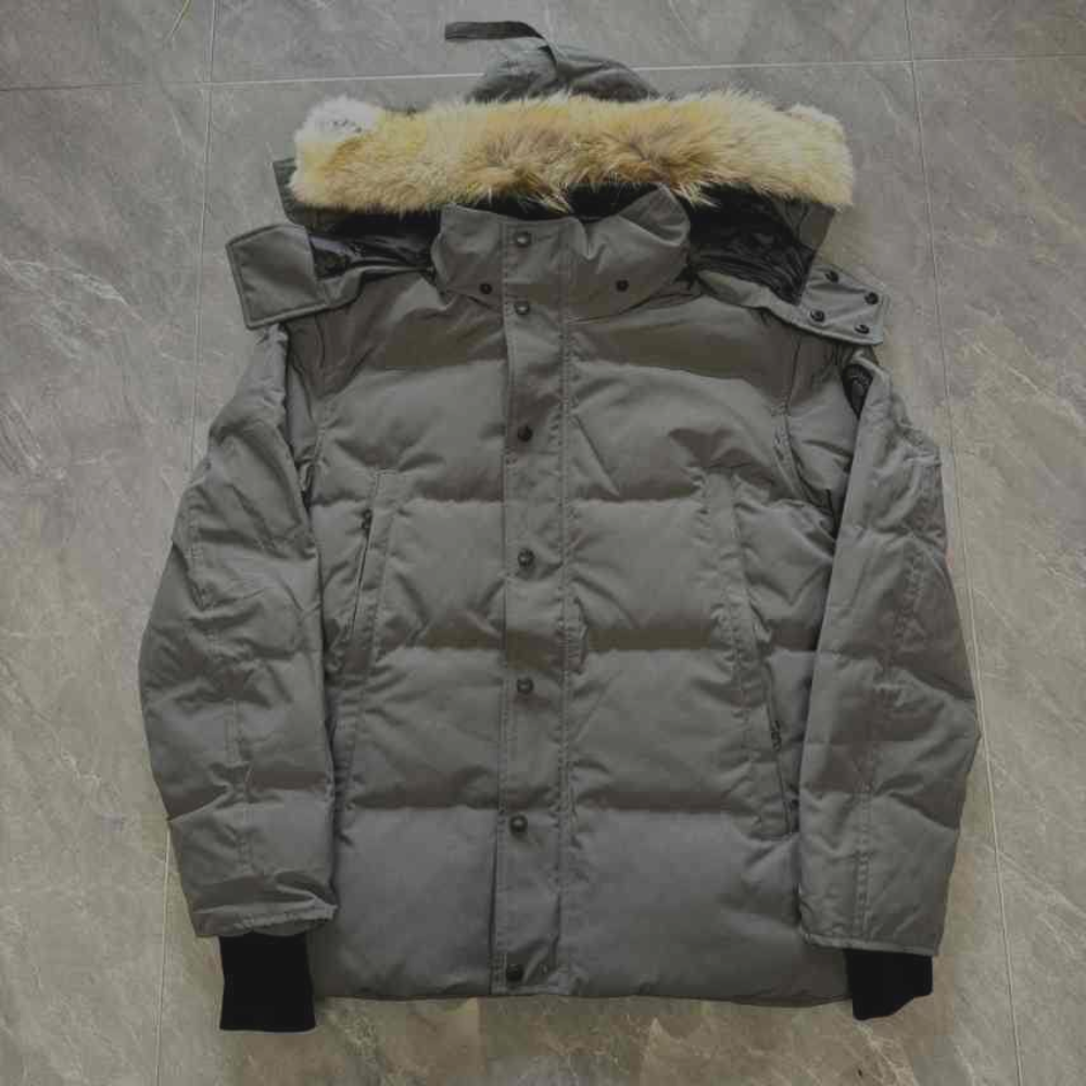 Canada Goose Puffer Jacket Fur Hoodie 'Khaki'