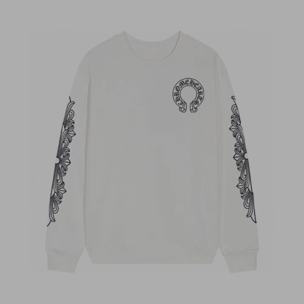 Chrome Hearts Long Sleeve 'Horseshoe' White