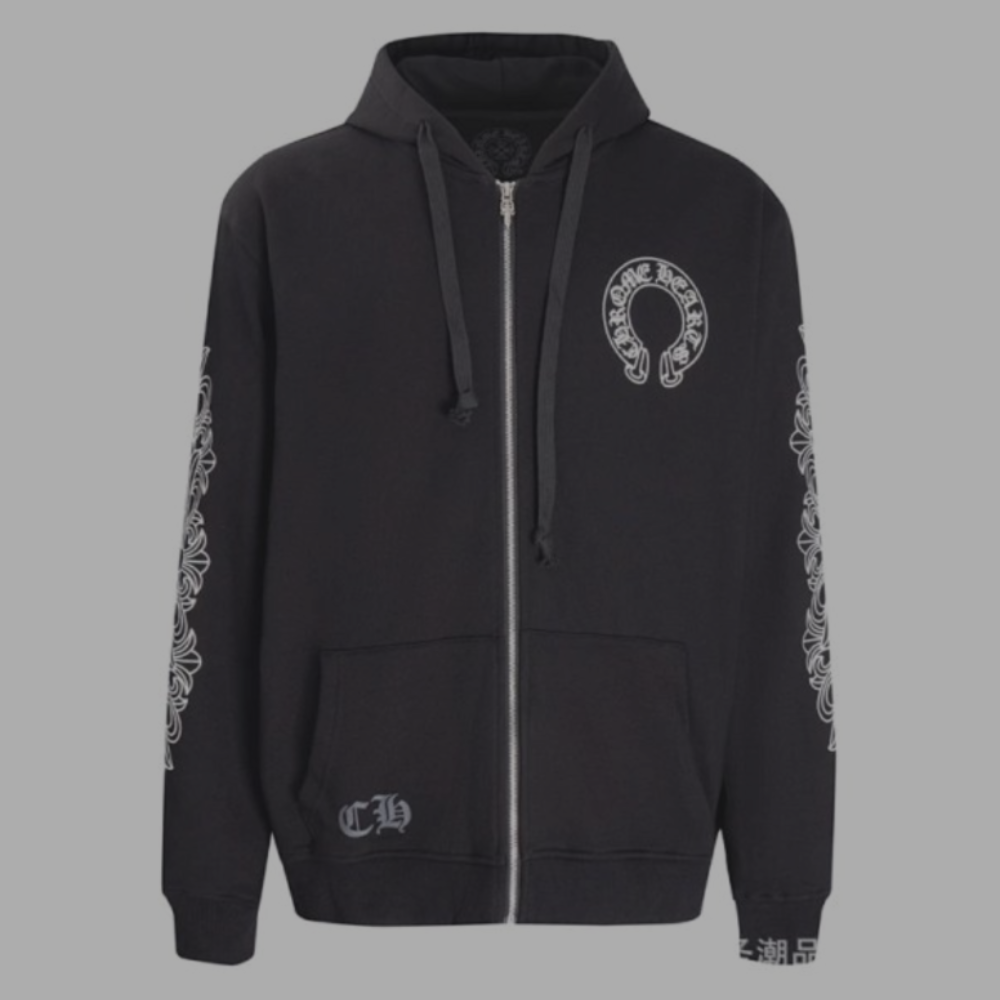 Chrome Hearts ZIp-Up Hoodie 'Horseshoe'