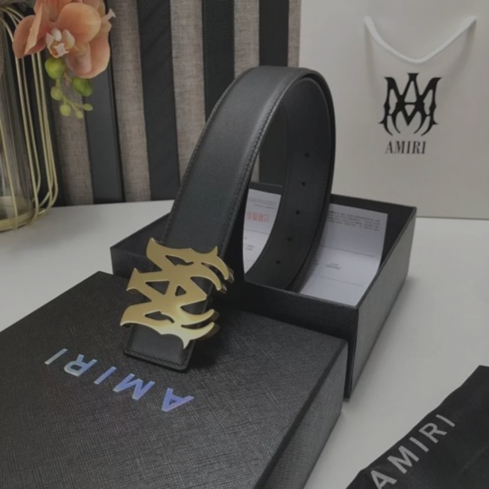 Amiri Belt 'Gold Buckle'