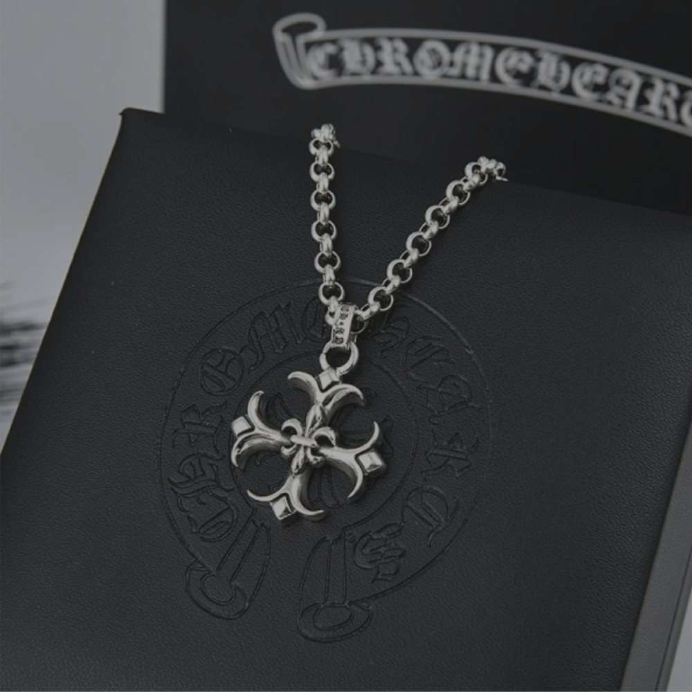 Chrome Hearts Necklace 'Fleur-De-Lis Crest'