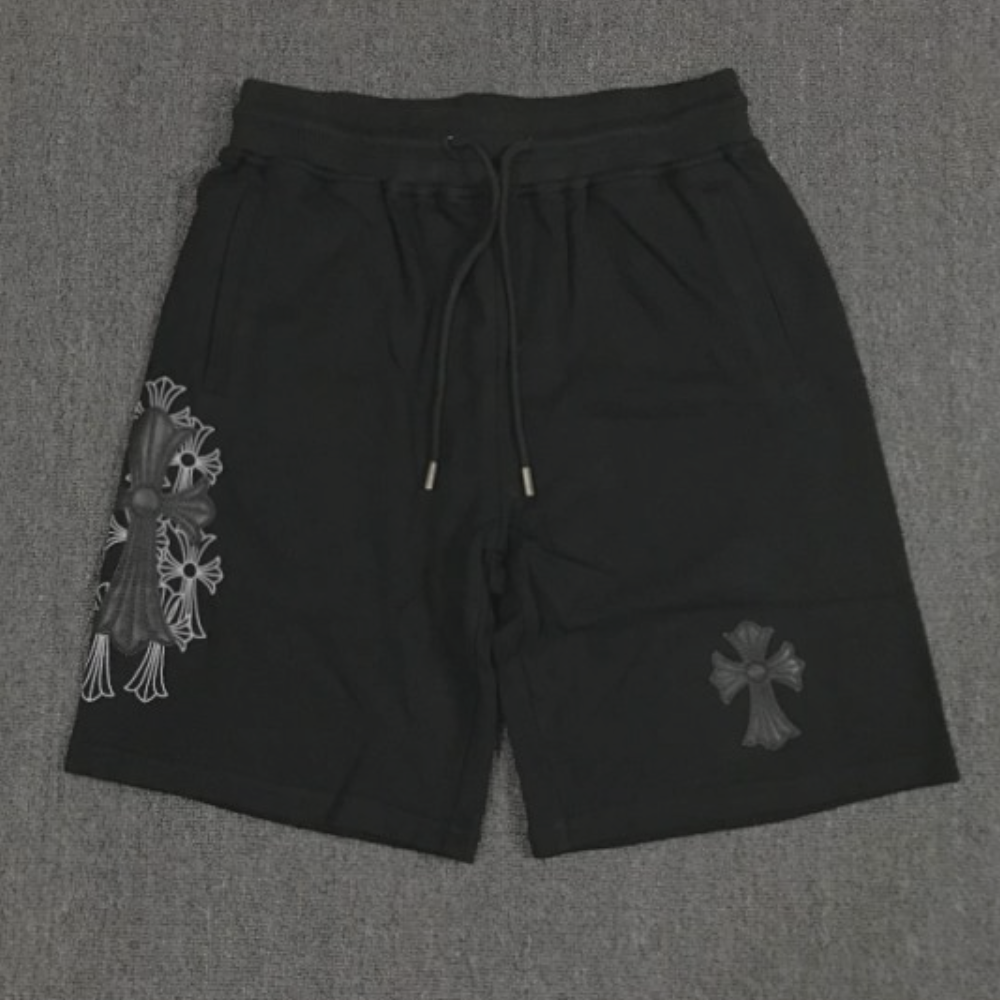 Chrome Hearts Shorts 'Black Crosses' Black
