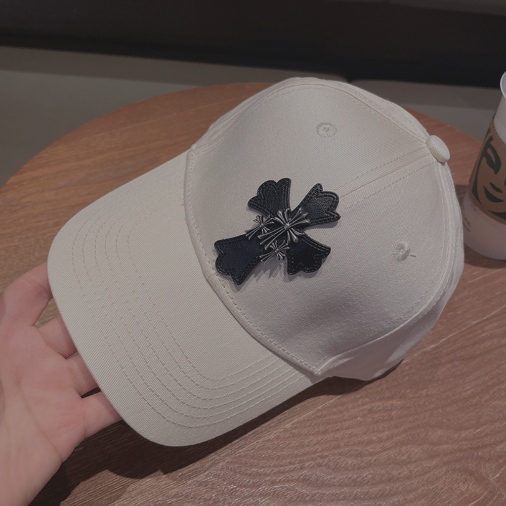 Chrome Hearts Cap 'Black Cross' White