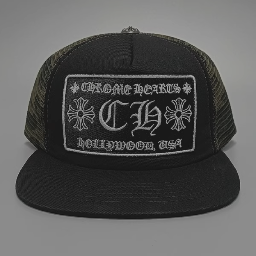 Chrome Hearts Trucker Hat 'CH' Camo