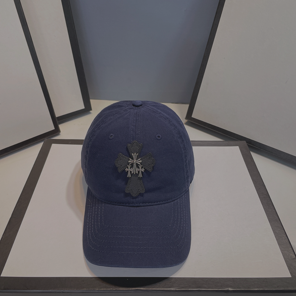 Chrome Hearts Cap 'Black Cross' Navy