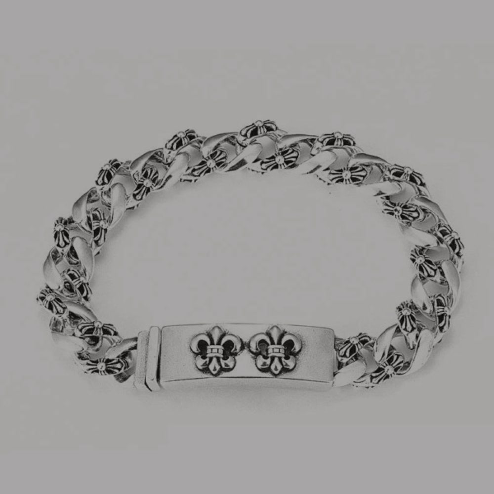 Chrome Hearts Bracelet 'Double Fleur-De-Lis'
