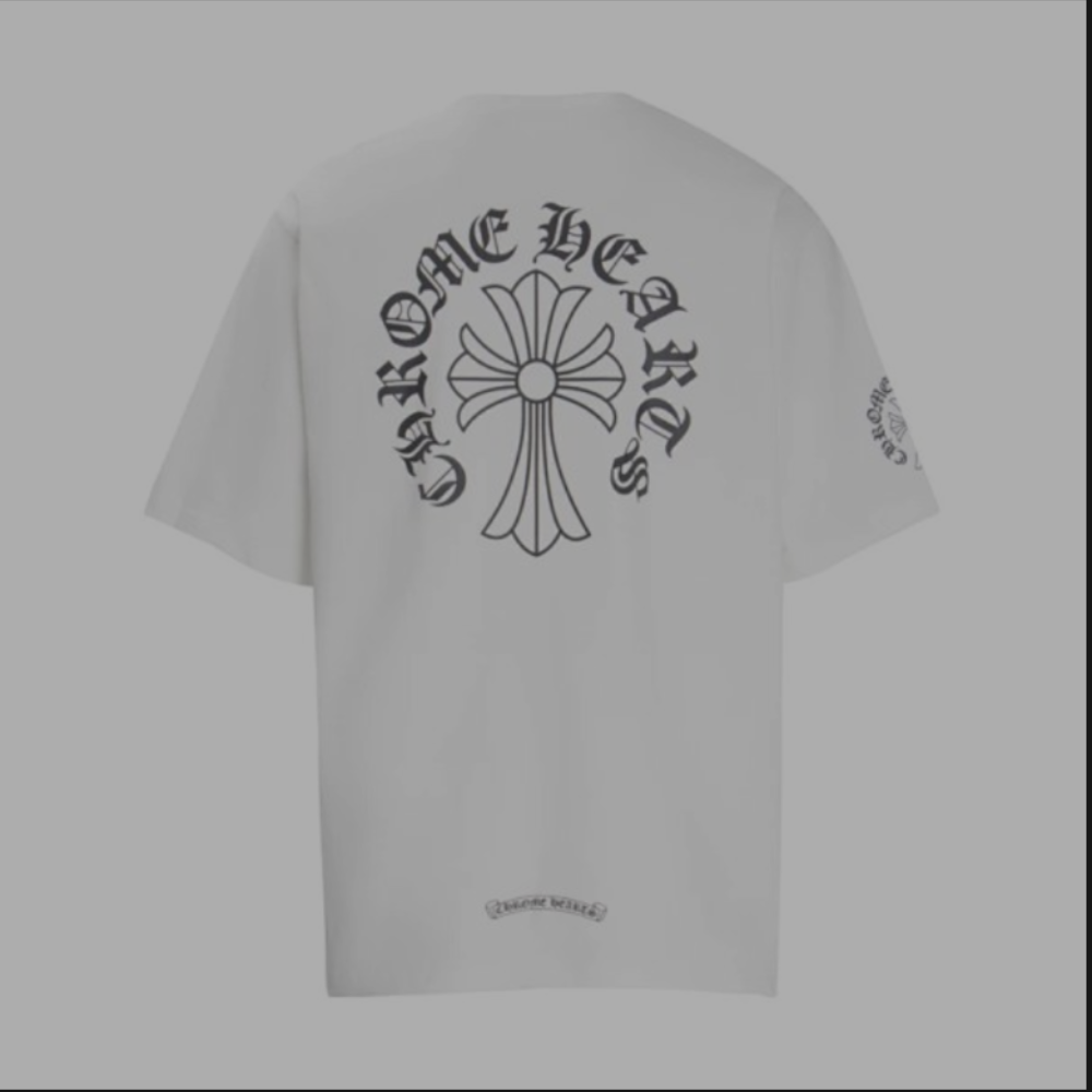Chrome Hearts Shirt 'Cross & Name Logo' White