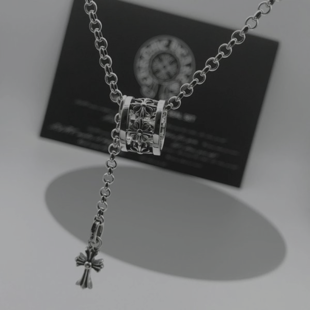 Chrome Hearts Necklace 'Ring + Cross'