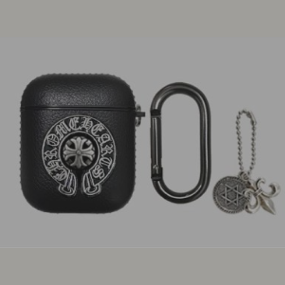 Chrome Hearts 2nd Gen Airpod Case 'Black Leather'