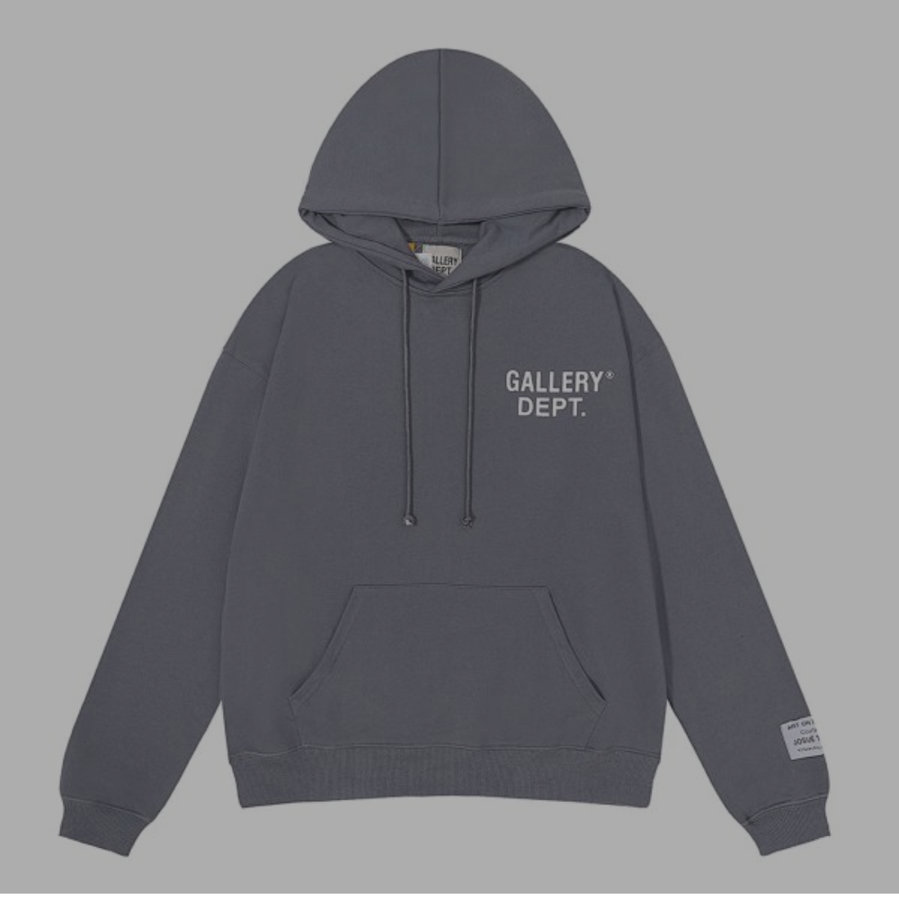 Gallery Dept. Pullover Hoodie 'Left Chest' Blue