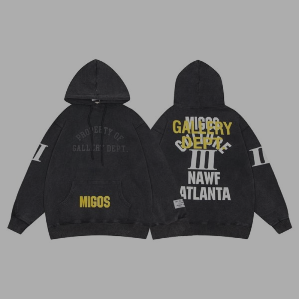 Gallery Dept. Pullover Hoodie 'Migos' Black