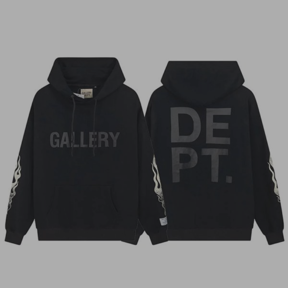 Gallery Dept. Pullover Hoodie 'Backside Logo' Black