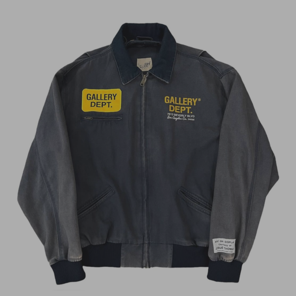Gallery Dept. Bomber Jacket 'Yellow Text'