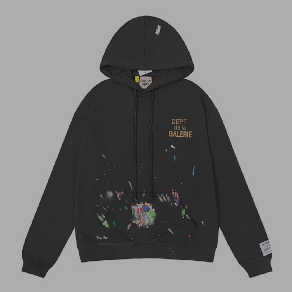 Gallery Dept. Pullover Hoodie 'Pant Splatter' Black