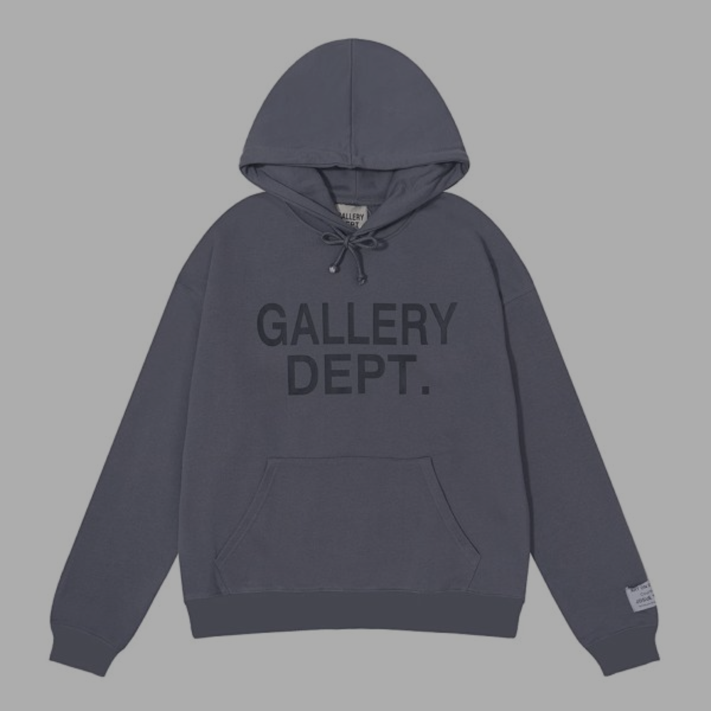 Gallery Dept. Pullover Hoodie 'Centre Chest' Blue