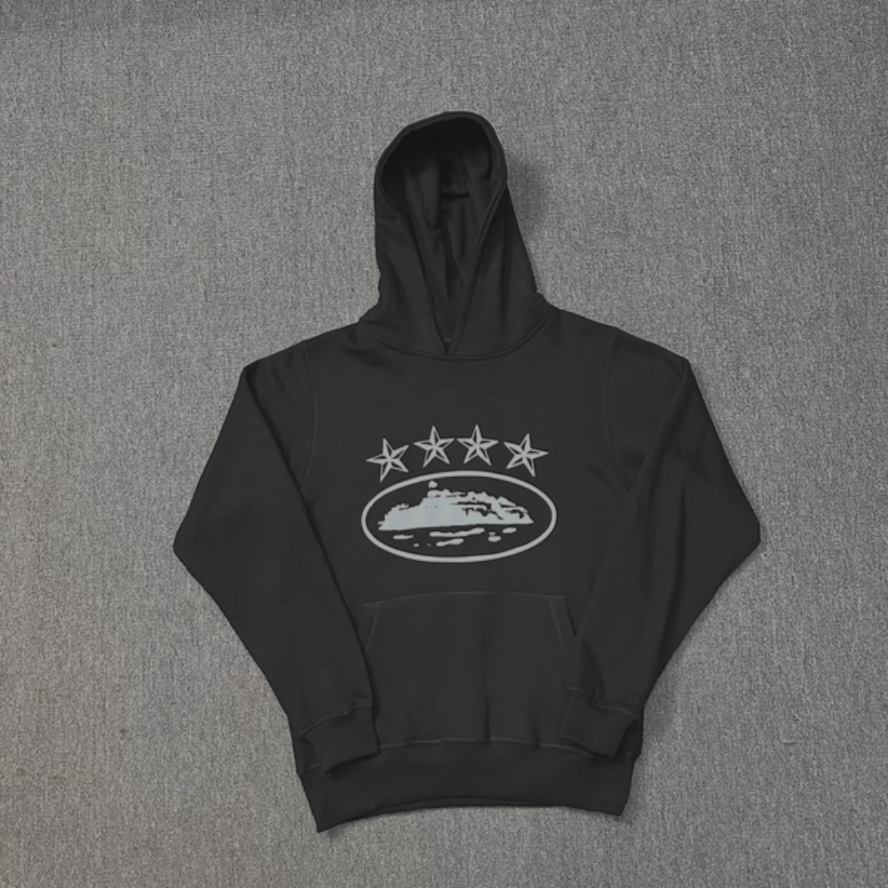 Corteiz Hoodie '4Stars' Black