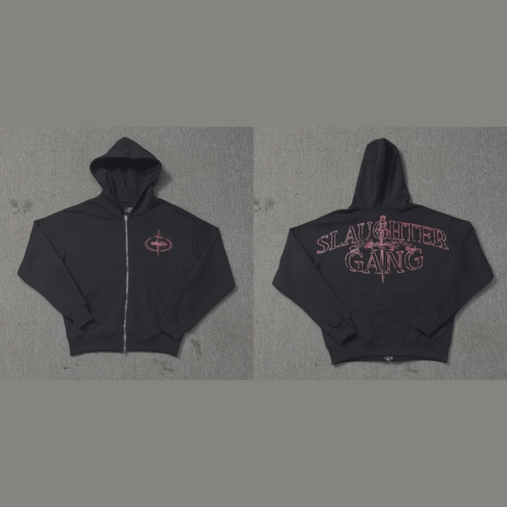 Slaughter Gang Zip Up Hoodie