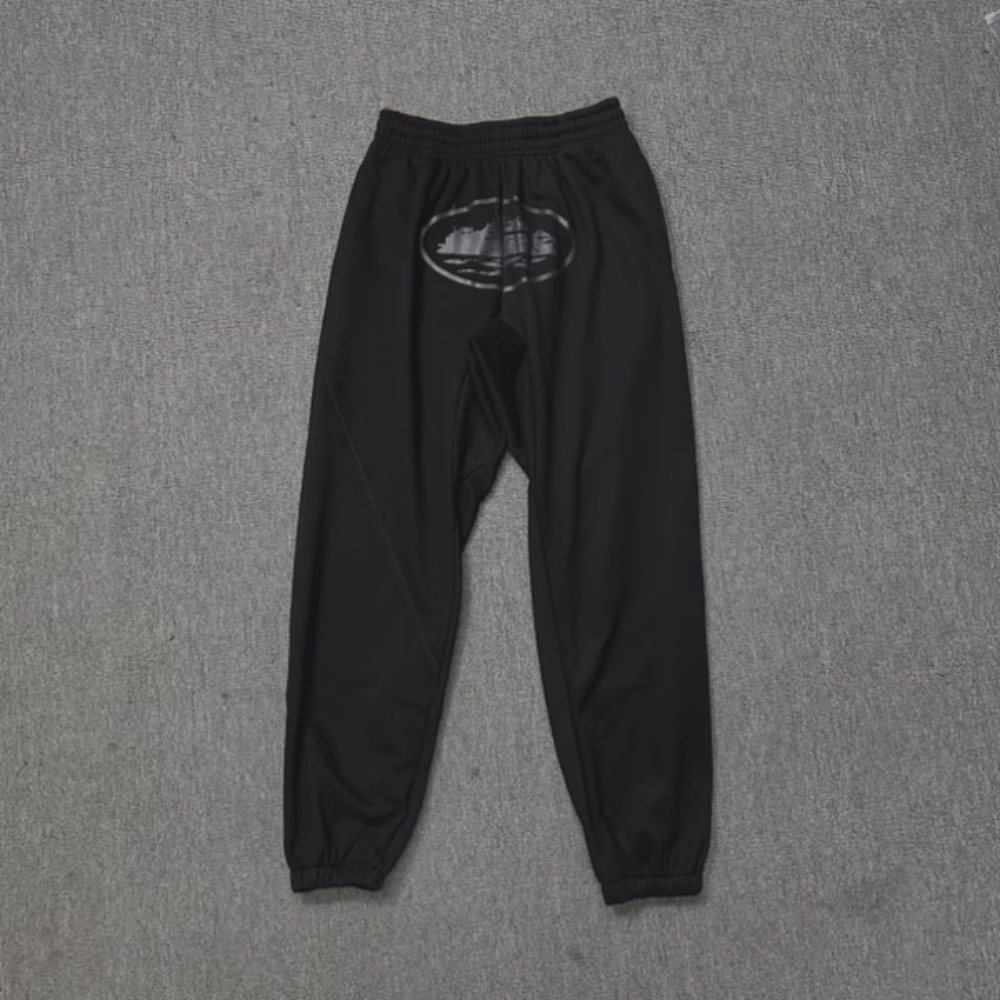 Corteiz Sweatpants Black Logo 'Black'
