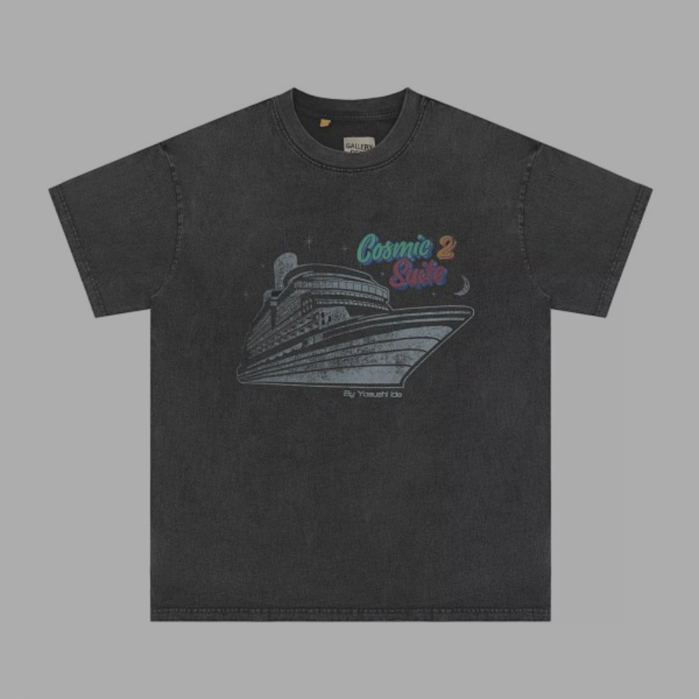 Gallery Dept. T-Shirt 'Cosmic Suite' Faded Black