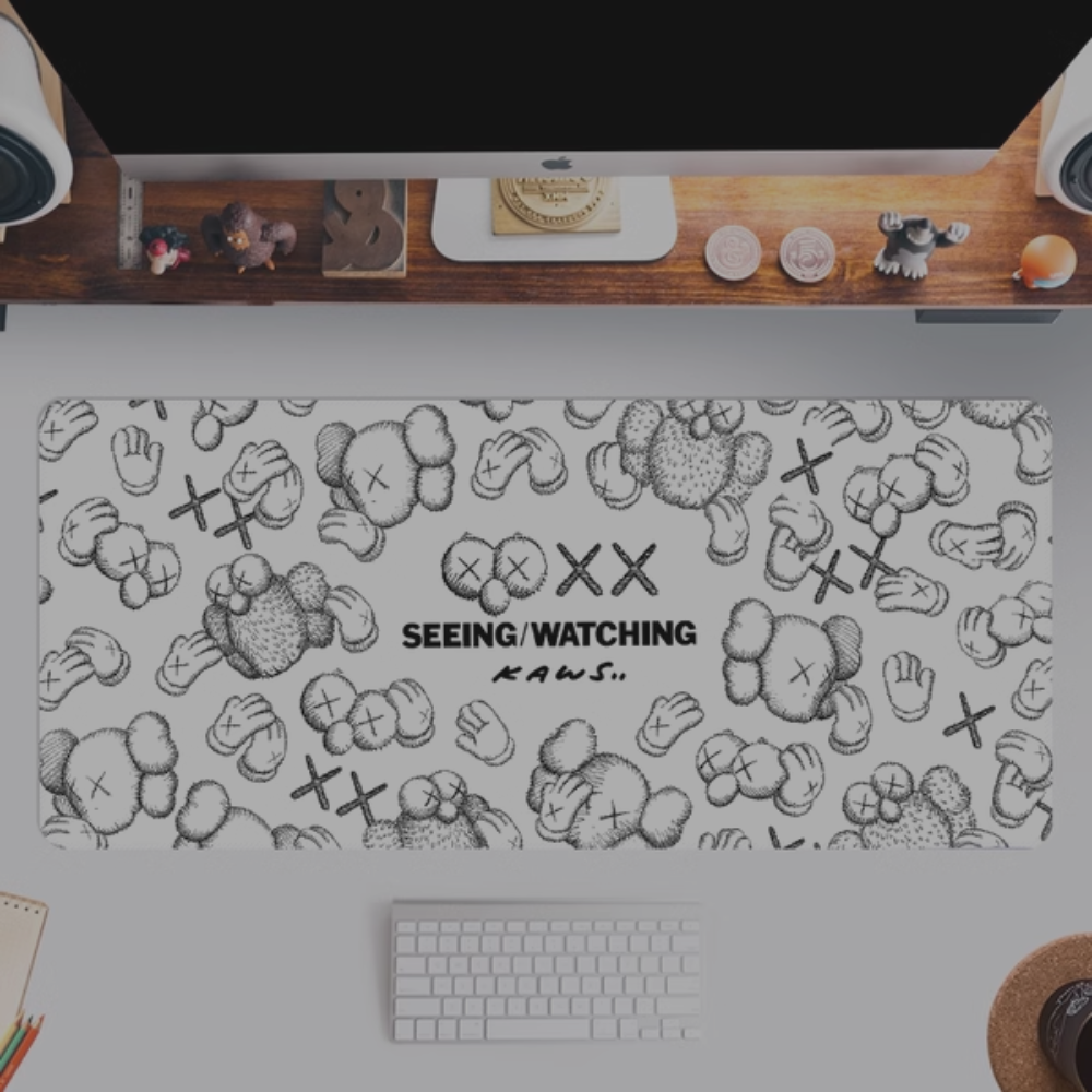 Kaws Mousepad White 'Seeing Watching'