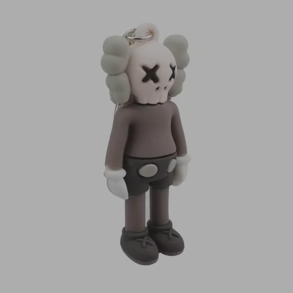 Keyring 'Kaws' Grey 3