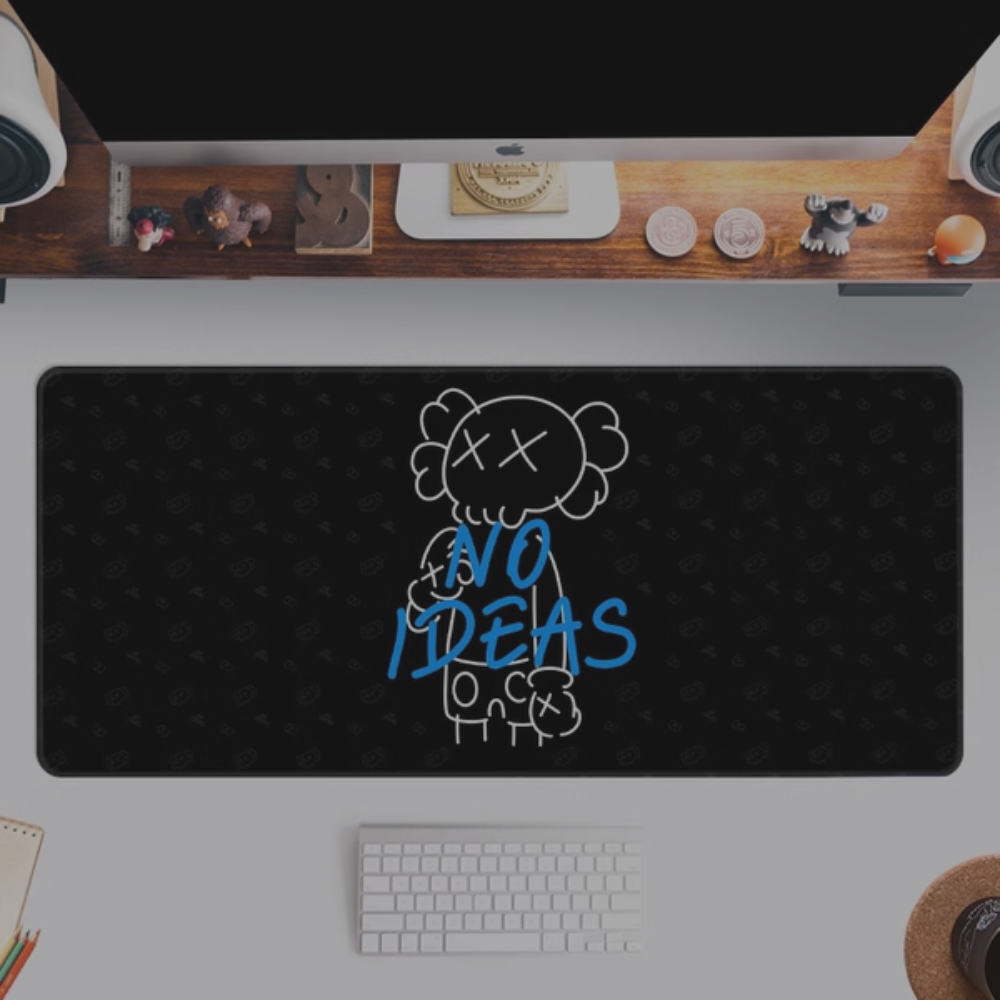 Kaws Mousepad Black 'No Ideas'