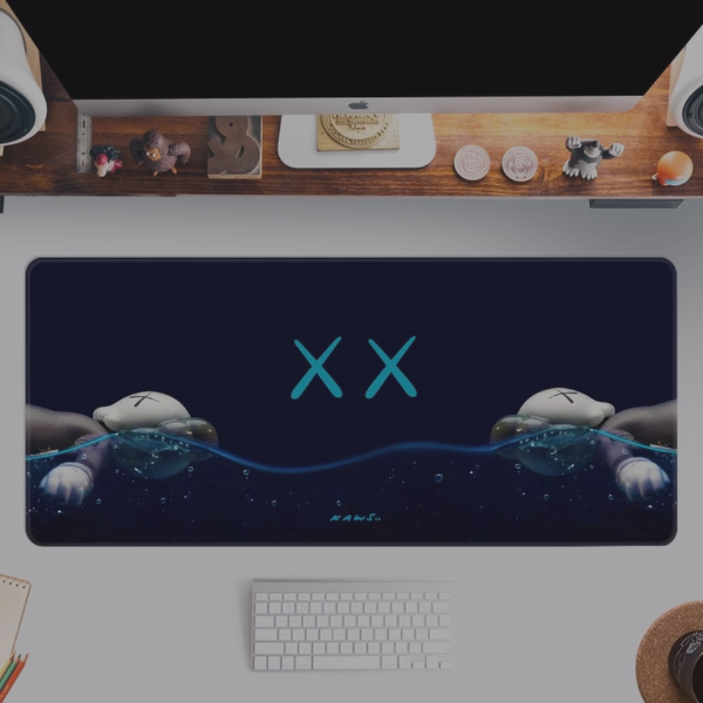 Kaws Mousepad Black 'Staying Afloat'