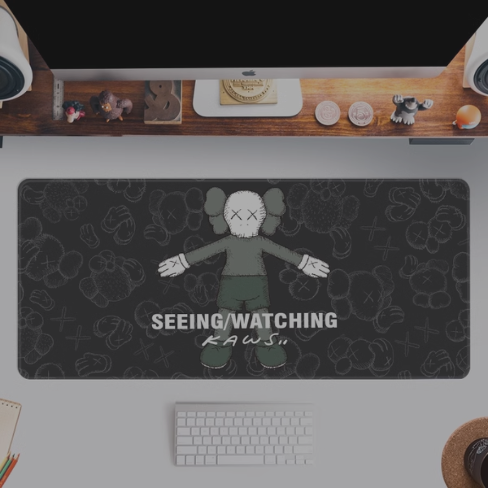 Kaws Mousepad Black 'Seeing Watching' 3
