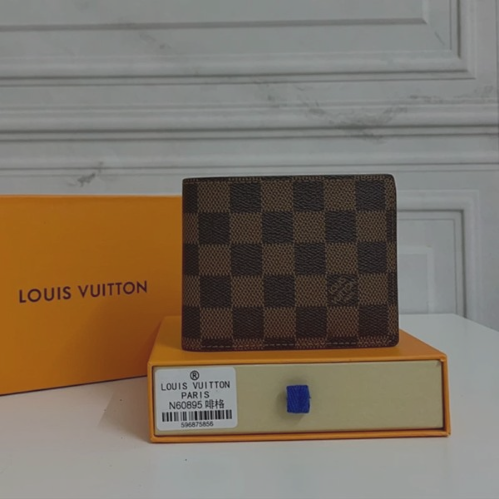 Louis Vuitton Wallet 'Checkers' Brown