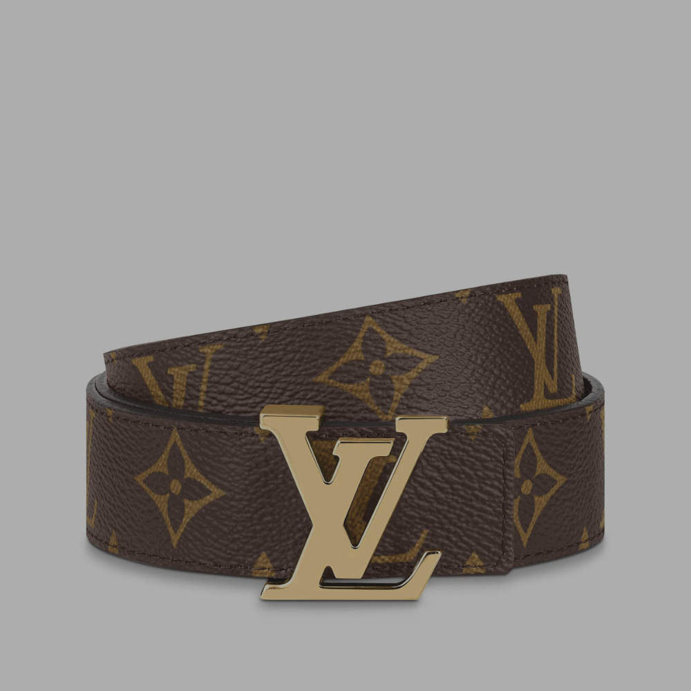 Louis Vuitton Belt 'Monogram' Gold Buckle