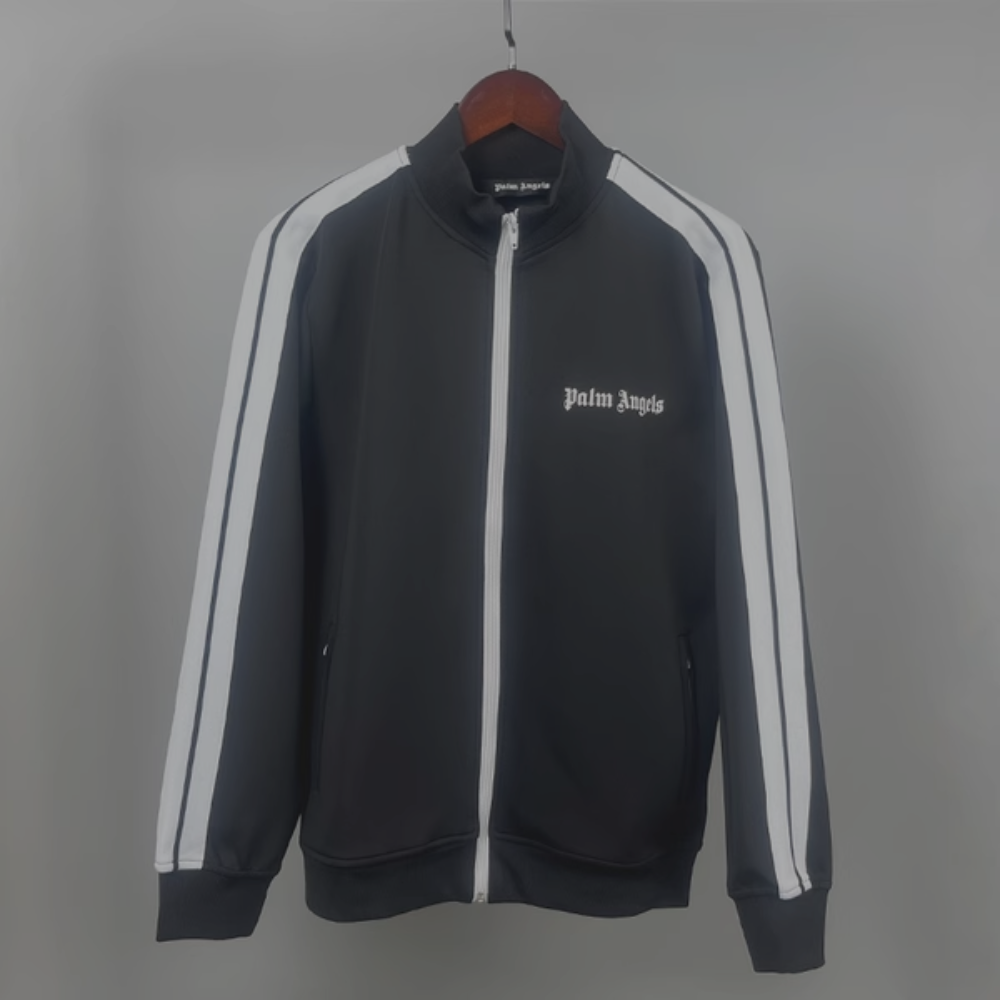 Palm Angels Zip Up Jacket 'Black'