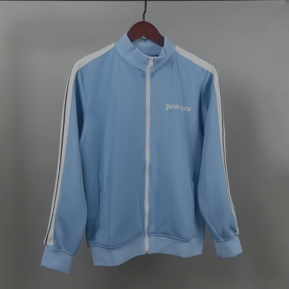 Palm Angels Zip Up Jacket 'Baby Blue'