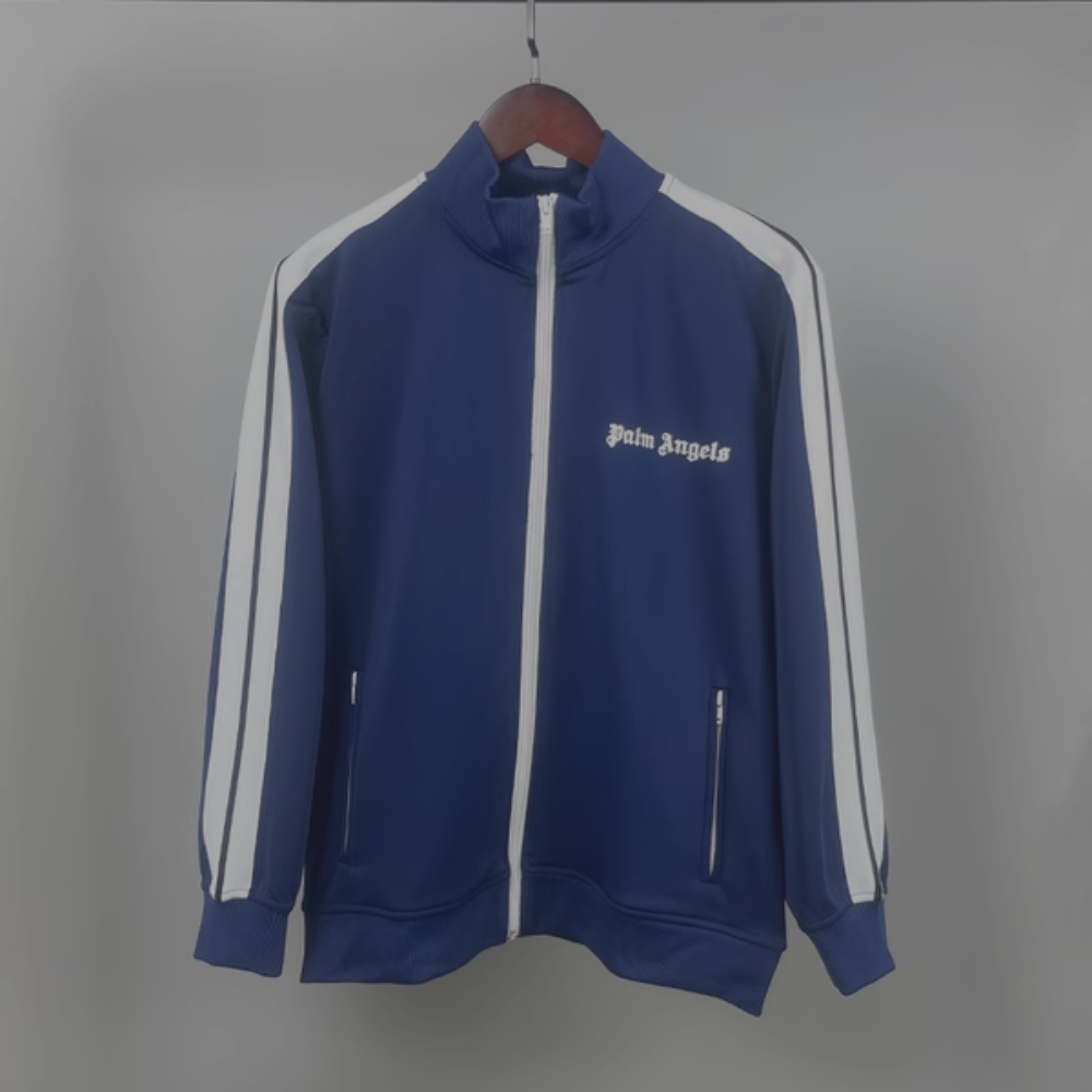 Palm Angels Zip Up Jacket 'Royal Blue'