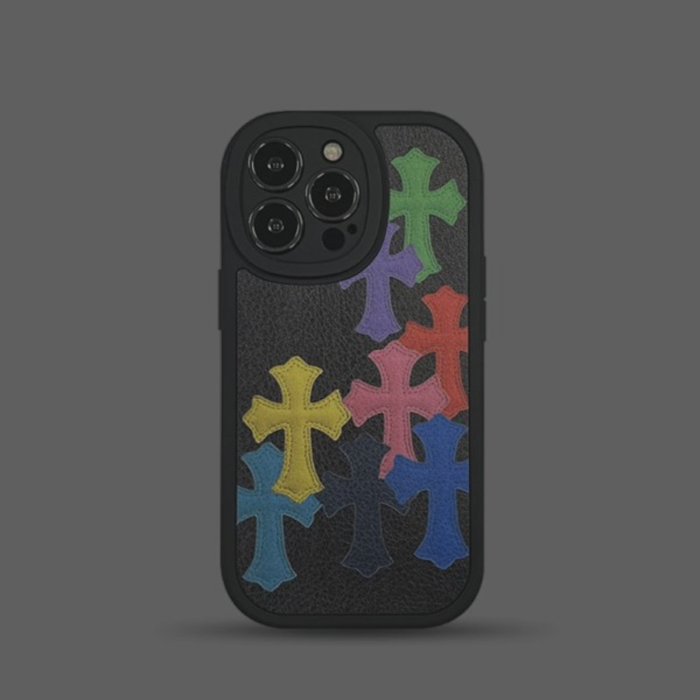 Chrome Hearts Phone Case 'Multi-C Crosses' Black