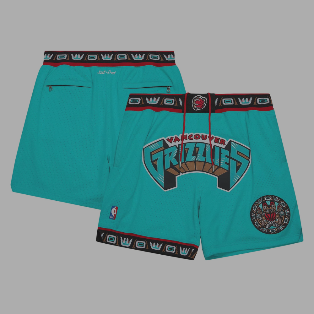 Retro Memphis Grizzlies NBA Shorts