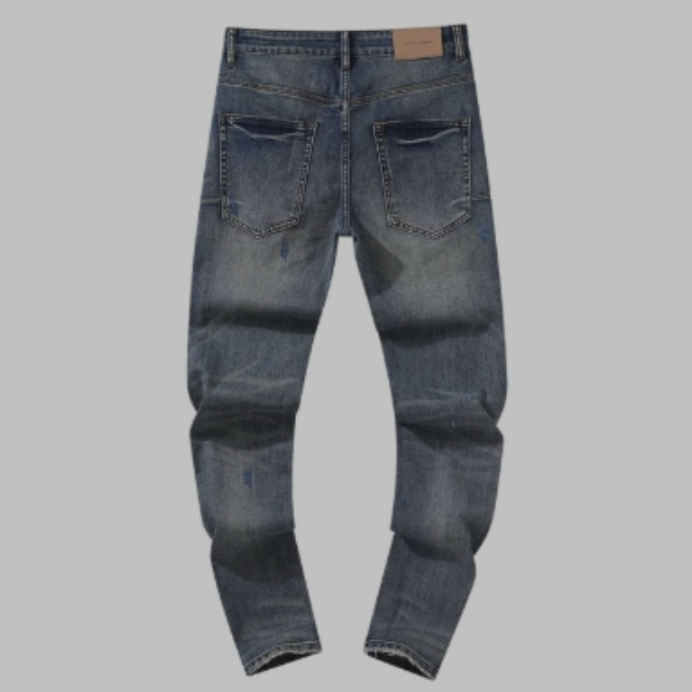 Purple Jeans 'Blue' Black Stripes