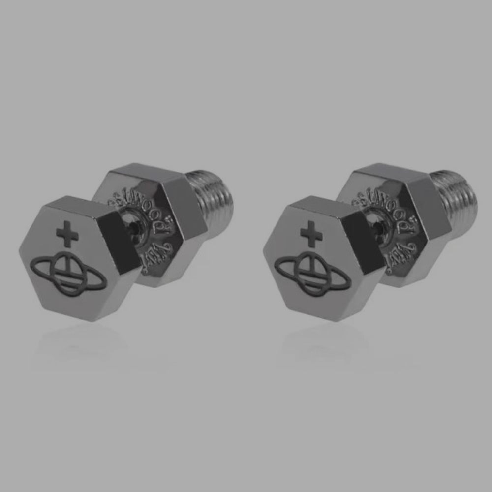 Vivienne Westwood Screw Earring 'Dark Silver'