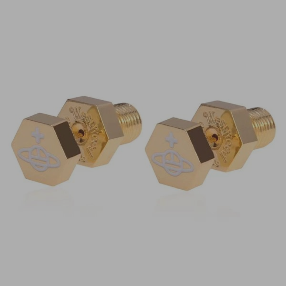 Vivenne Westwood Screw Earring 'Gold - Black'