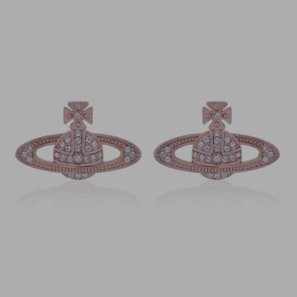 Vivienne Westwood Saturn Earrings 'Rose Gold'